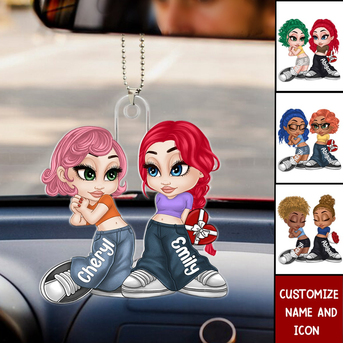To My Friend - I Promise You Won't Have To Face Them Alone Personalized Car Ornament