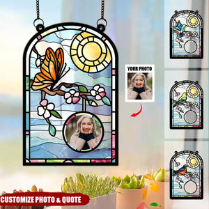 I'm Always With You - Personalized Photo Window Hanging Suncatcher  Ornament
