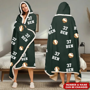 Just Play - Personalized Wearable Blanket Hoodie - Christmas Gift For Sport Lovers, Sport Players