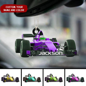 Personalized Racing Car Custom Name Ornament, Gift For Racing Car Lover