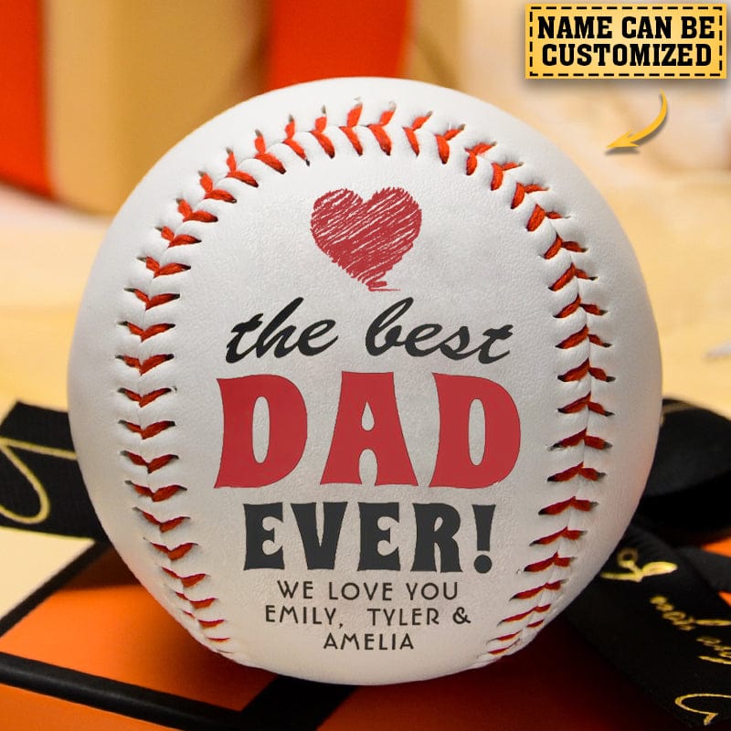 Happy Father's Day To The World's Best Dad - Personalized Photo Baseball