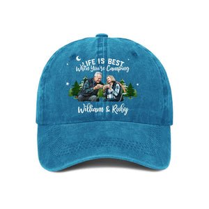 Custom RV Photo Happy Campers Custom RV Camping Cap , Camping Lover Gifts